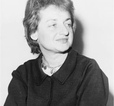 Photograph of Betty Friedan.