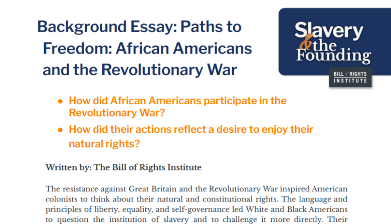 essay about african american