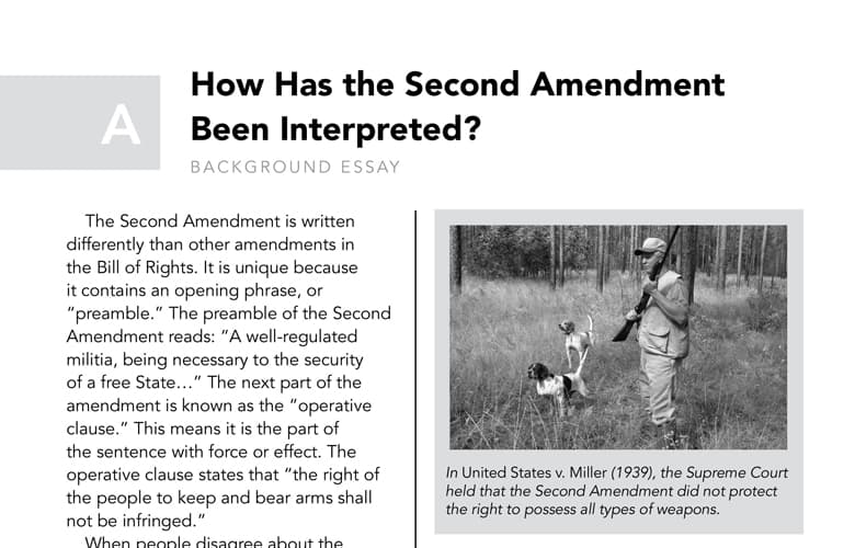 2nd amendment essay