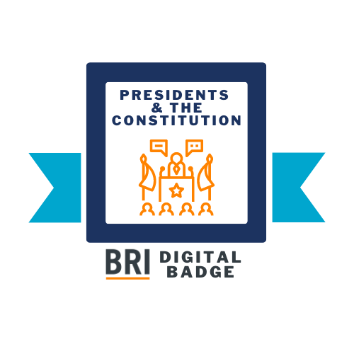 Presidents and the Constitution Badge Logo