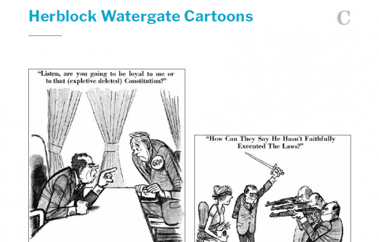 Presidents and the Constitution Handout C Herblock Watergate Cartoons
