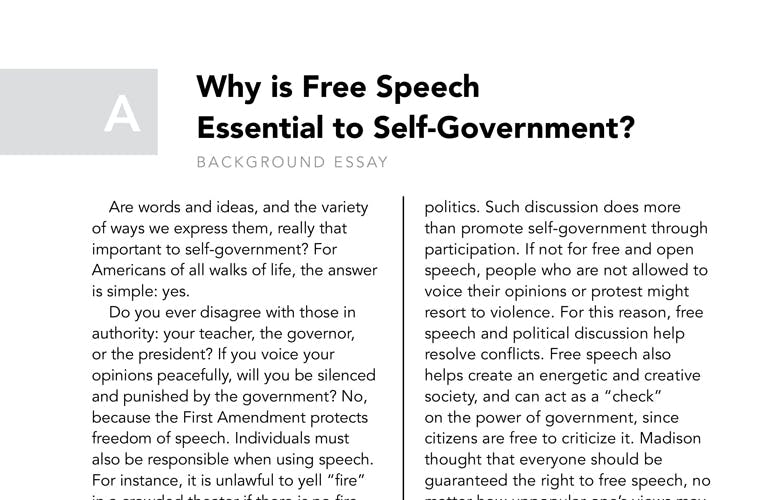 freedom to express yourself essay