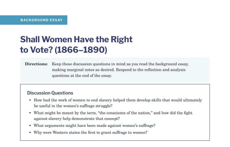 good title for women's rights essay